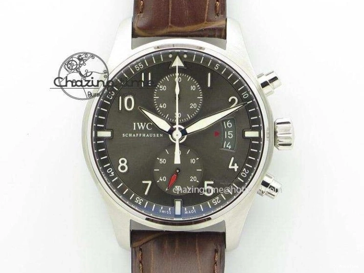 MIROTIME 0225 Aquatimer Chrono IW376803 V6F 1:1 Best Edition Black Dial On Rubber Strap A Stretchable 7280